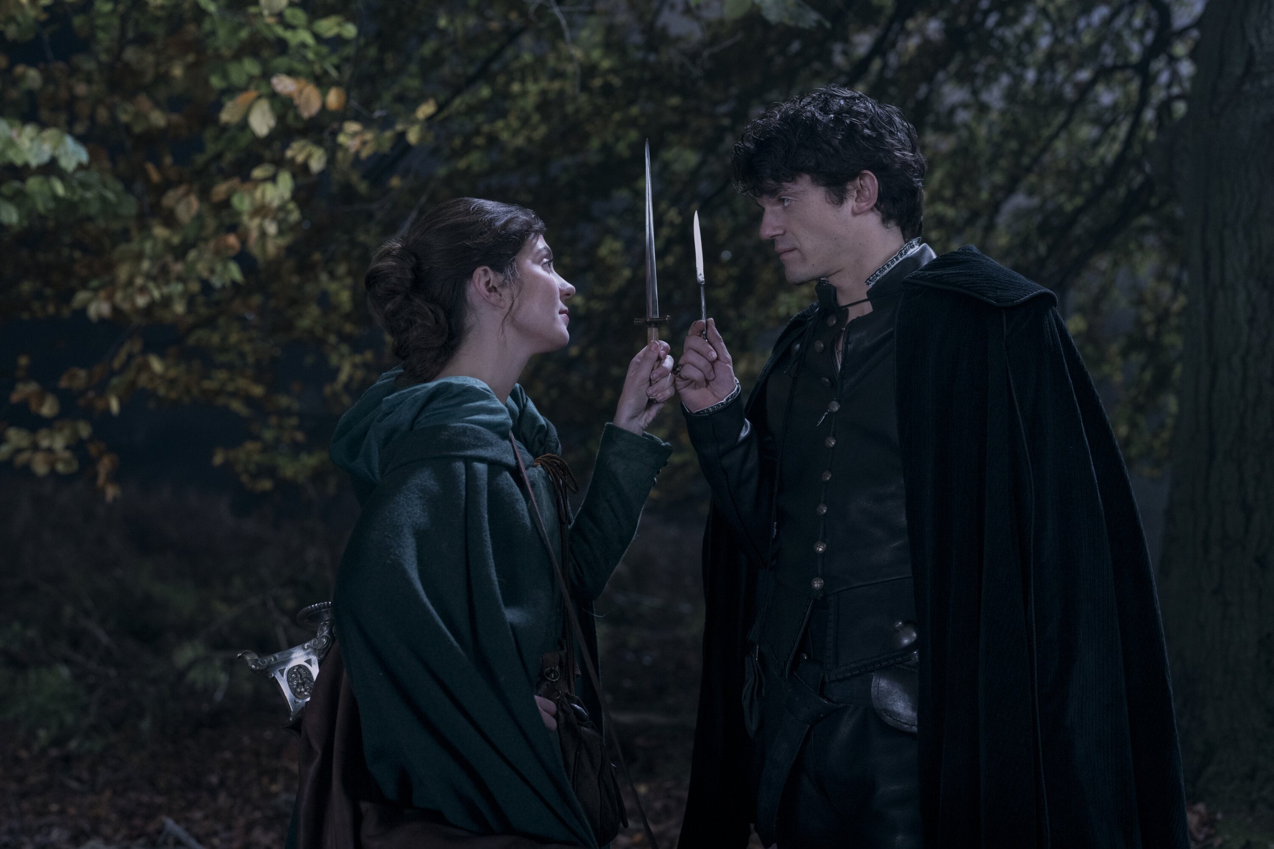 Emily Bader and Edward Bluemel in My Lady Jane